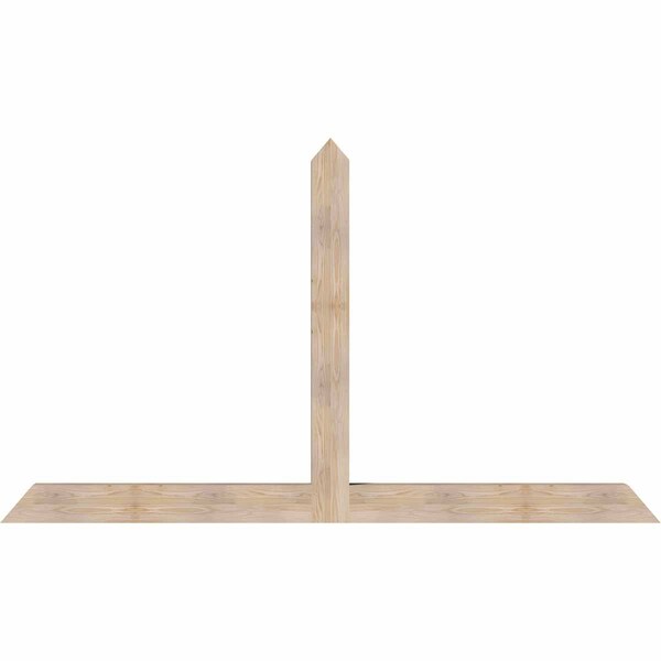 Ekena Millwork Portland Smooth Timber Gable Bracket, Douglas Fir, 96"W x 56"H x 5 1/2"D x 5 1/2"F, 14/12 Pitch GBW096X56X0606POR00SDF - main
